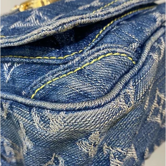 Louis Vuitton Monogram Denim Camera Bag Shoulder Bag Blue - Picture 8 of 10